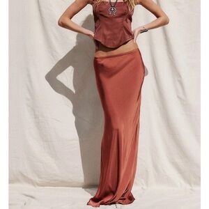 Jen's Pirate Booty Brown Maxi Skirt